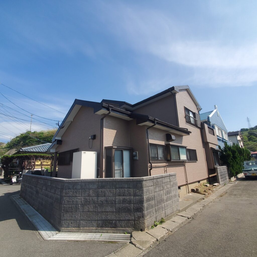 フッ素系塗料の施工後